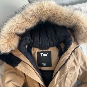 Tna Tan Parka with Fur Hood
